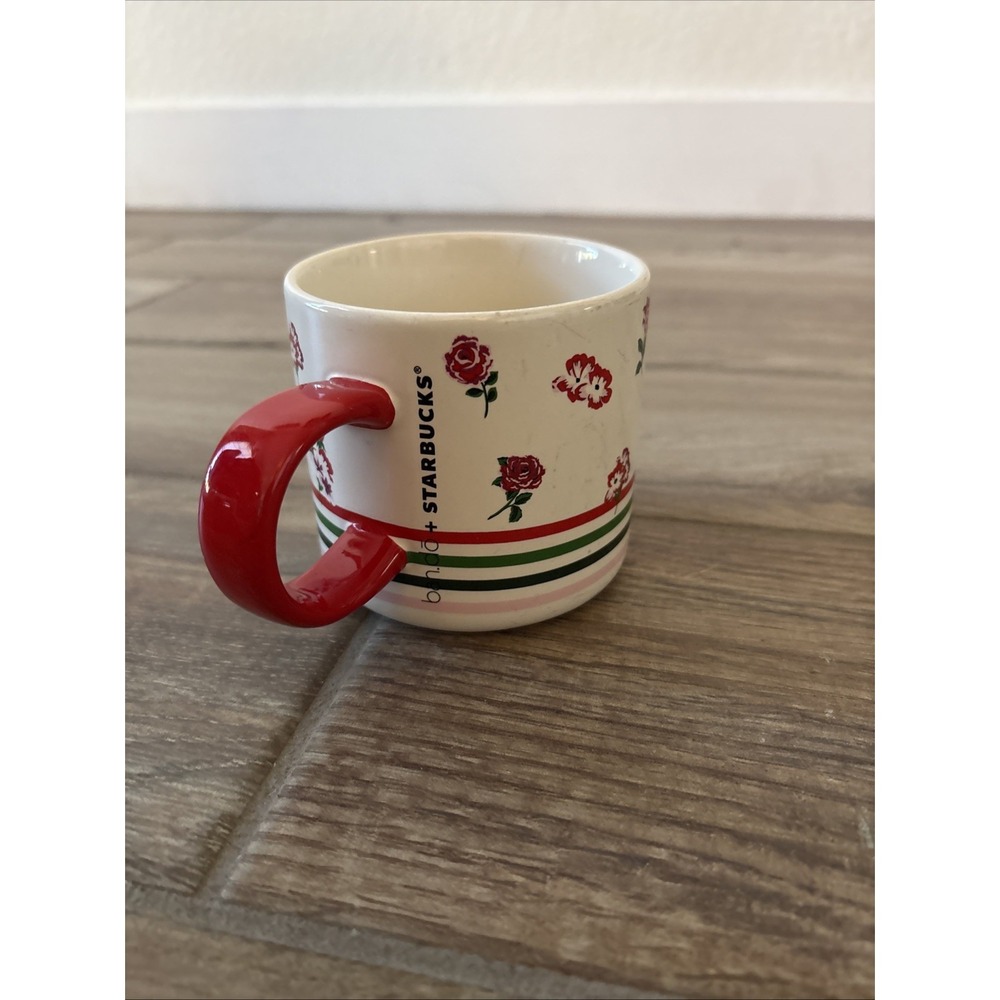 Starbucks-2018 BAN.DO Beige Rose Floral Ceremic Coffee Mug‎ 12Fl/355mL